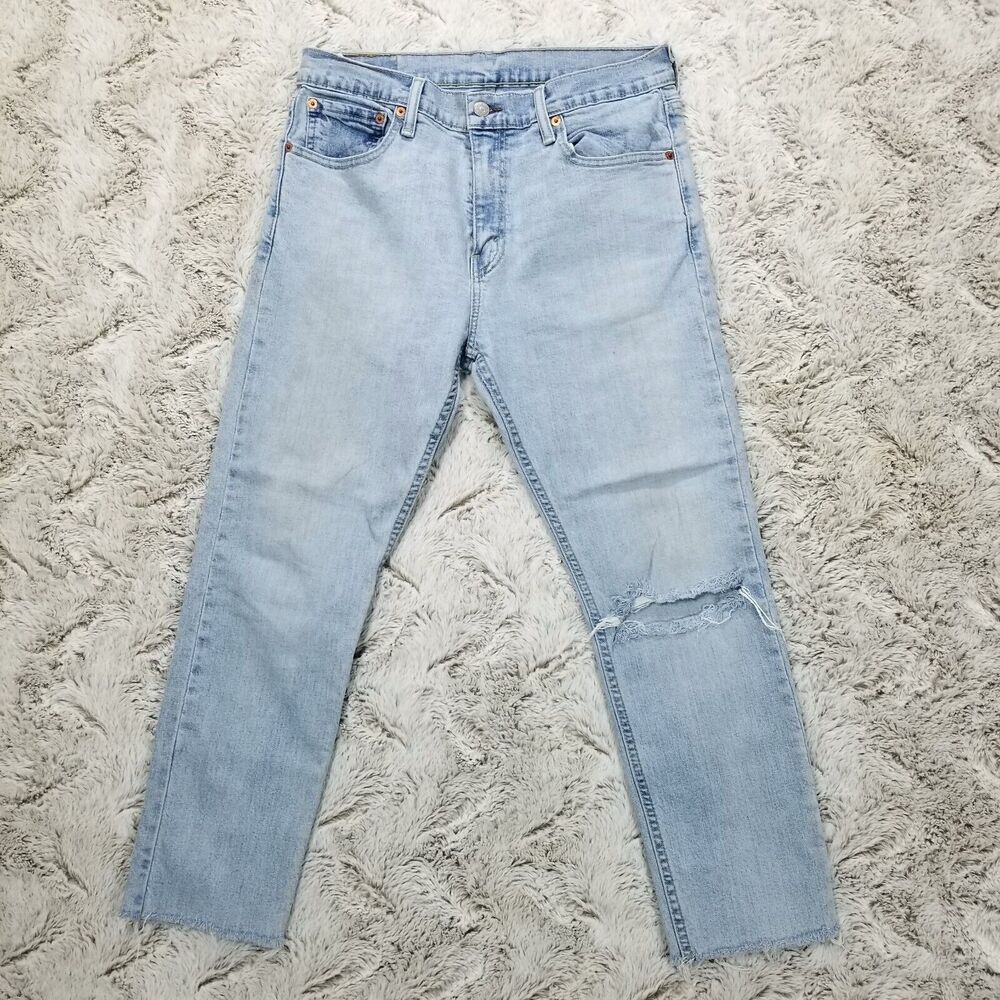 Levis Jeans Womens 32×26 Blue 510 Slim Straight Light Wash Denim